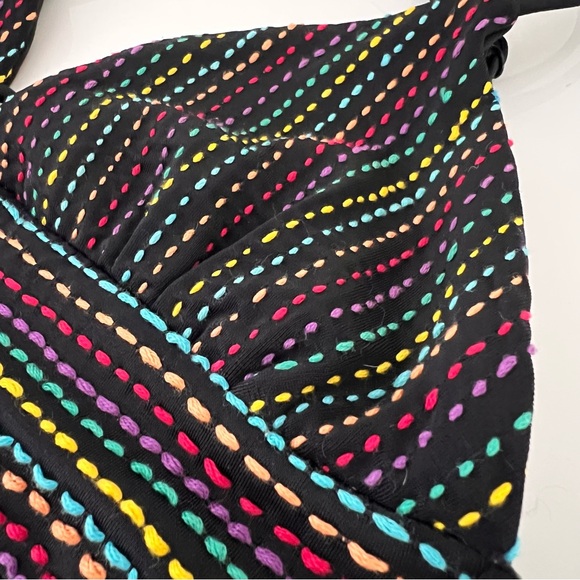 Agua Bendita XS/S bikini top black / multi reversible - Picture 9 of 12